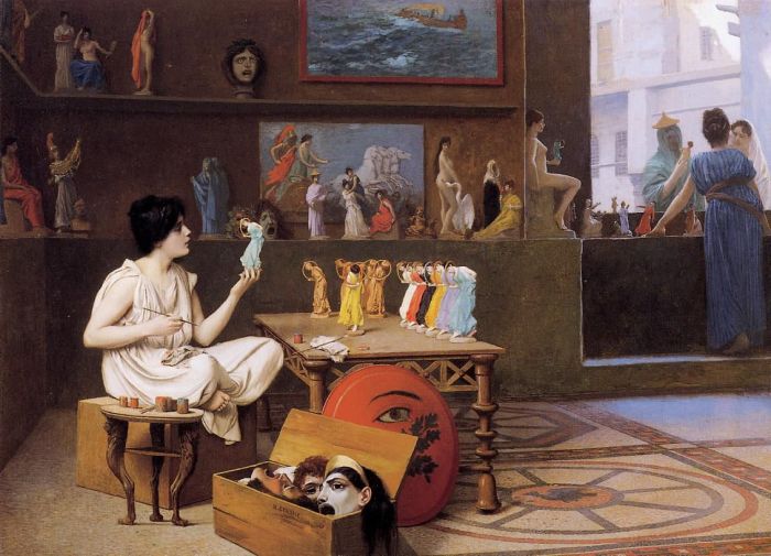 Painting-Breathes-Life-into-Sculpture_Jean-Leon-Gerome_Academicism_allegorical-painting