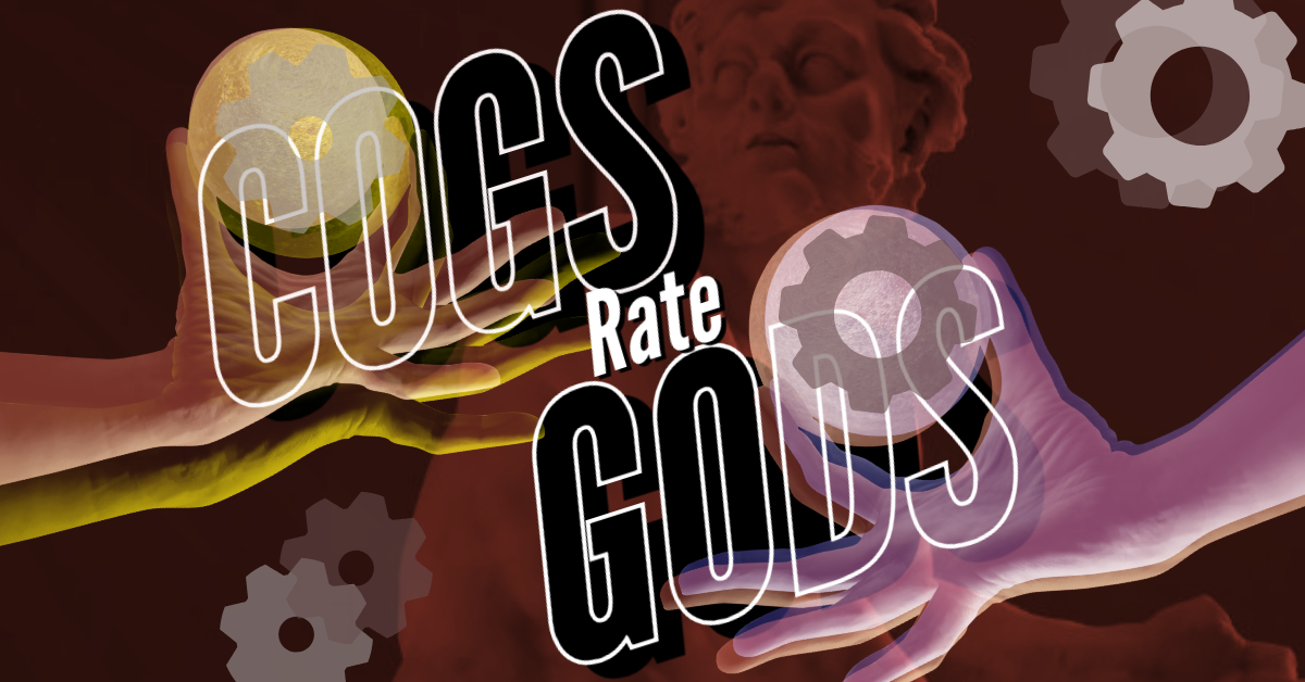 cogs rate gods banner for the blacksmith's circus series series 